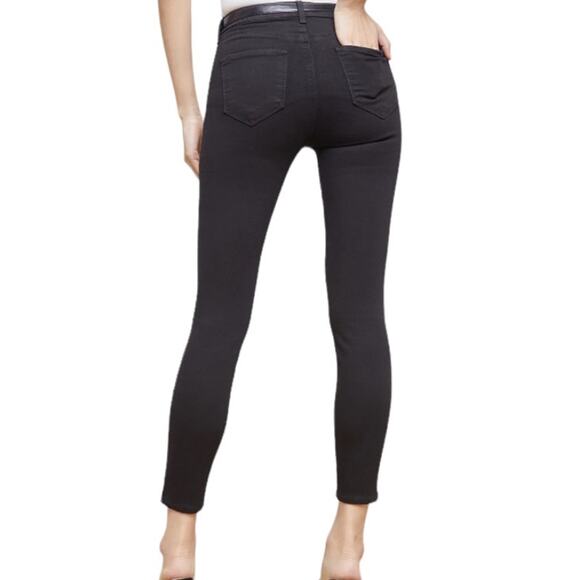 L'Agence Margot noir skinny ankle high rise stretch jean size 27 P3 6038 - Picture 1 of 12